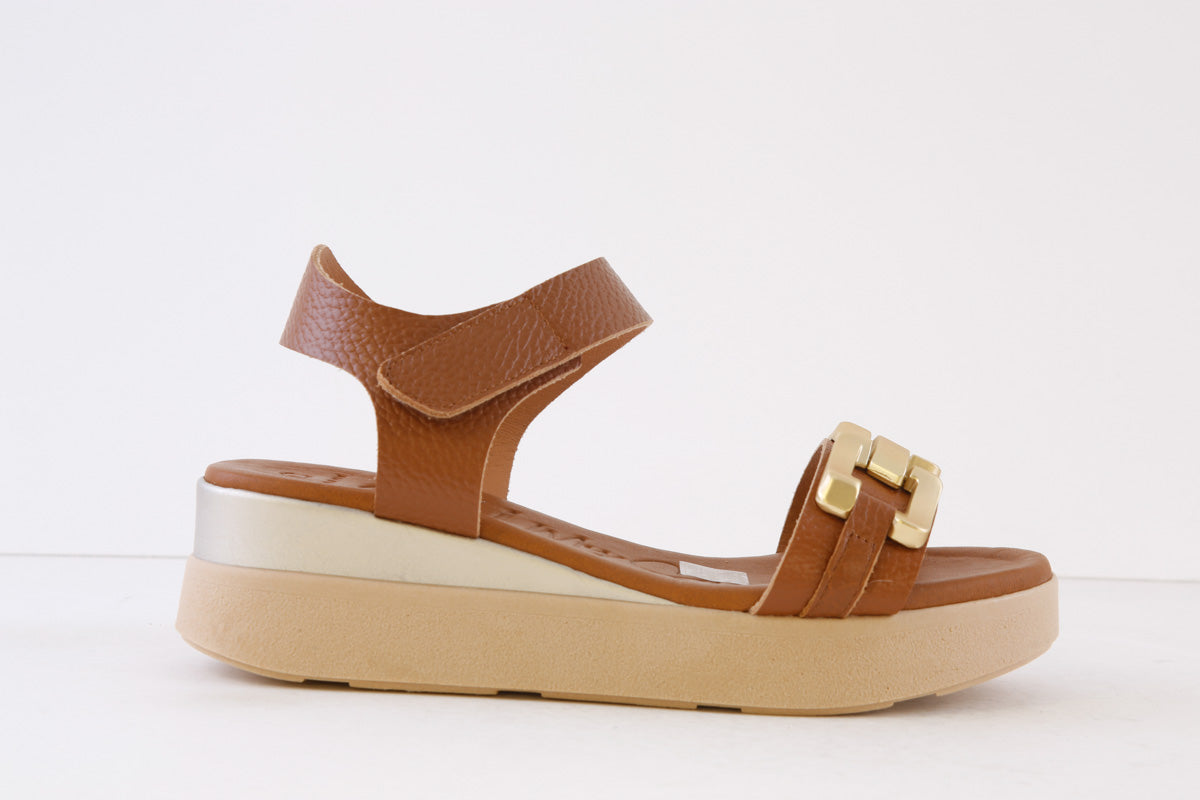 OH MY SANDALS 5419 LOW WEDGE SANDAL TAN – Victor Dwyer Ladies