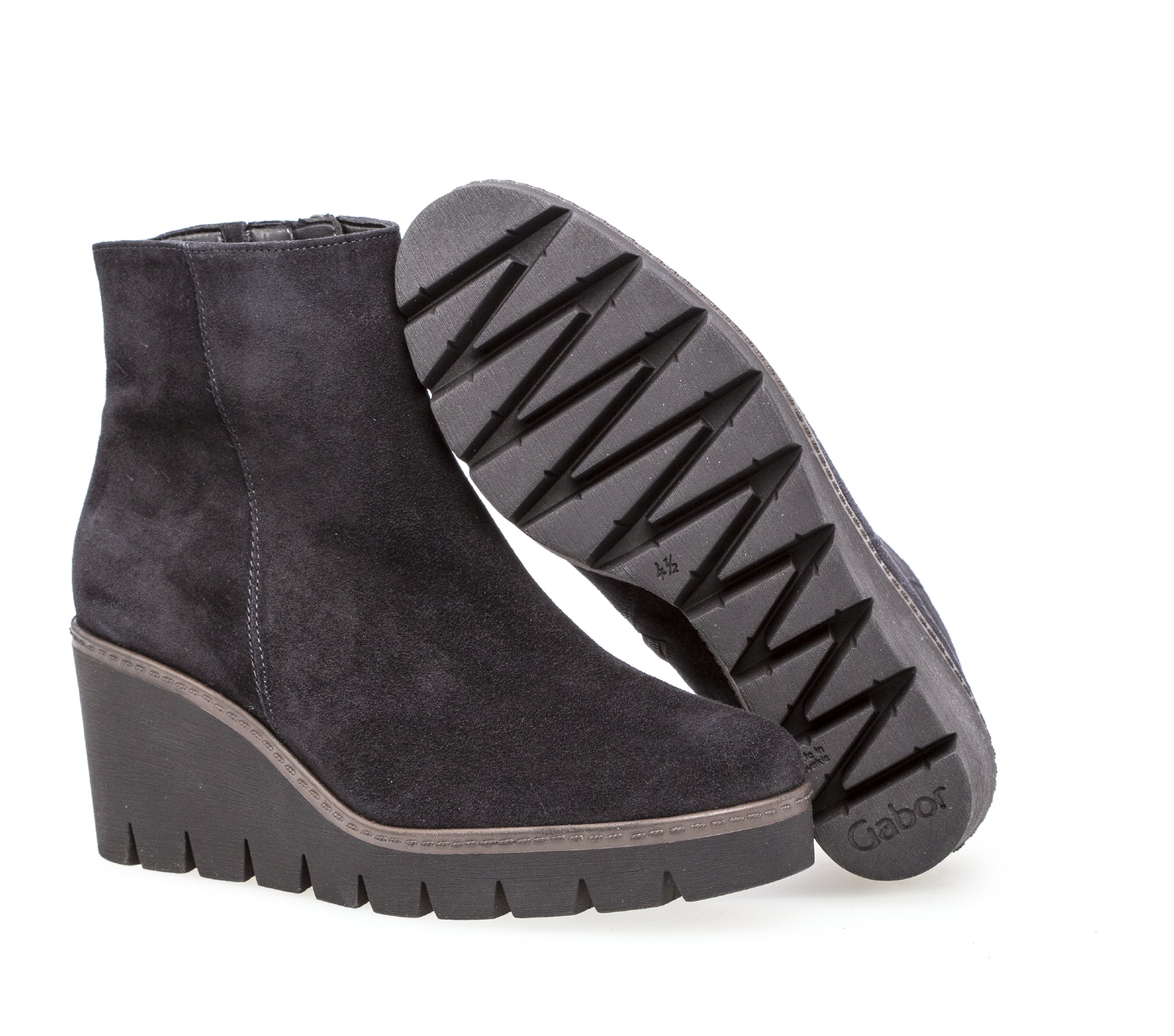 Wedge Gabor Suede Ankle Boots Gabor Suede Wedge Ankle Boots, Grey