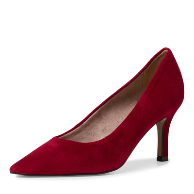TAMARIS - 22434-500 HIGH HEEL COURT SHOE - RED