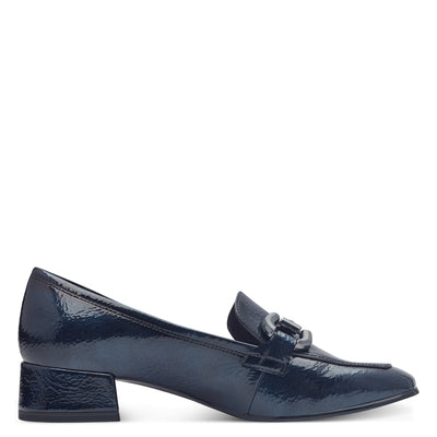 TAMARIS - 24316-805 SLIP-ON FASHION LOAFER - NAVY PATENT