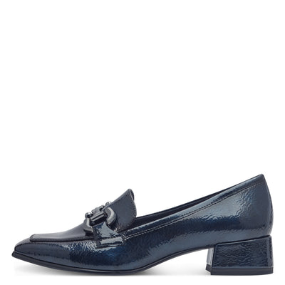 TAMARIS - 24316-805 SLIP-ON FASHION LOAFER - NAVY PATENT