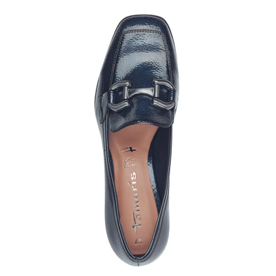 TAMARIS - 24316-805 SLIP-ON FASHION LOAFER - NAVY PATENT