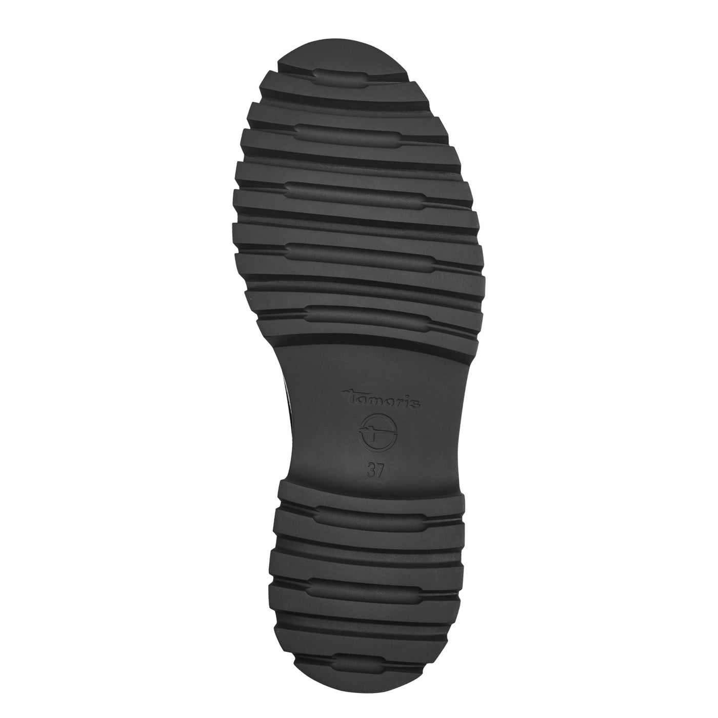 TAMARIS - 24791-018 FRONT ZIP CHUNKY SHOE - BLACK PATENT