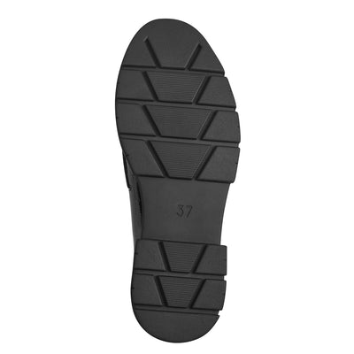 MARCO TOZZI - 24710-018 FLAT CHUNKY LOAFER - BLACK PATENT