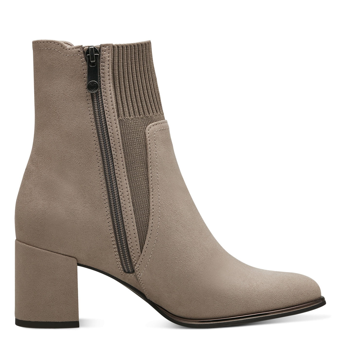 MARCO TOZZI - 25392-341 MEDIUM HEEL ANKLE BOOT - TAUPE