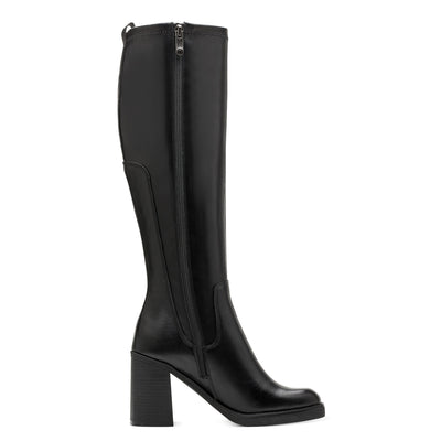 MARCO TOZZI - 25505-001 FULL LENGTH HIGH HEEL PLATFORM BOOT - BLACK
