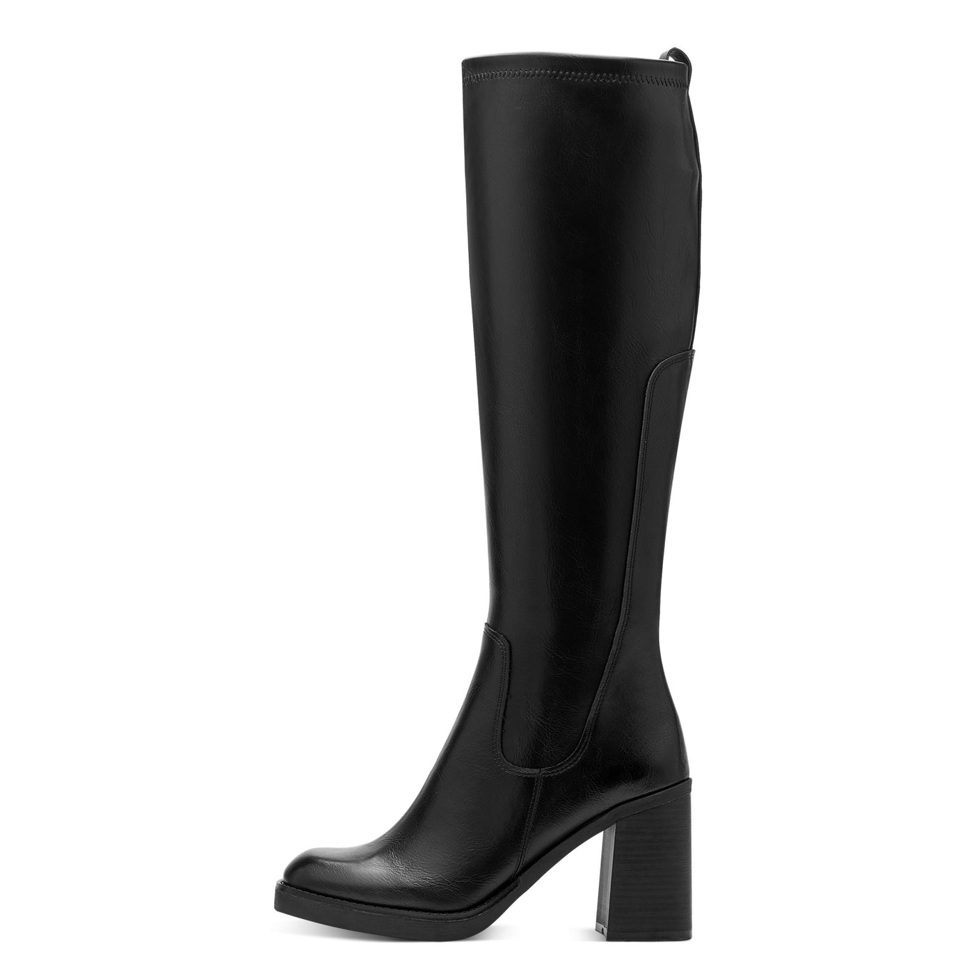 MARCO TOZZI - 25505-001 FULL LENGTH HIGH HEEL PLATFORM BOOT - BLACK