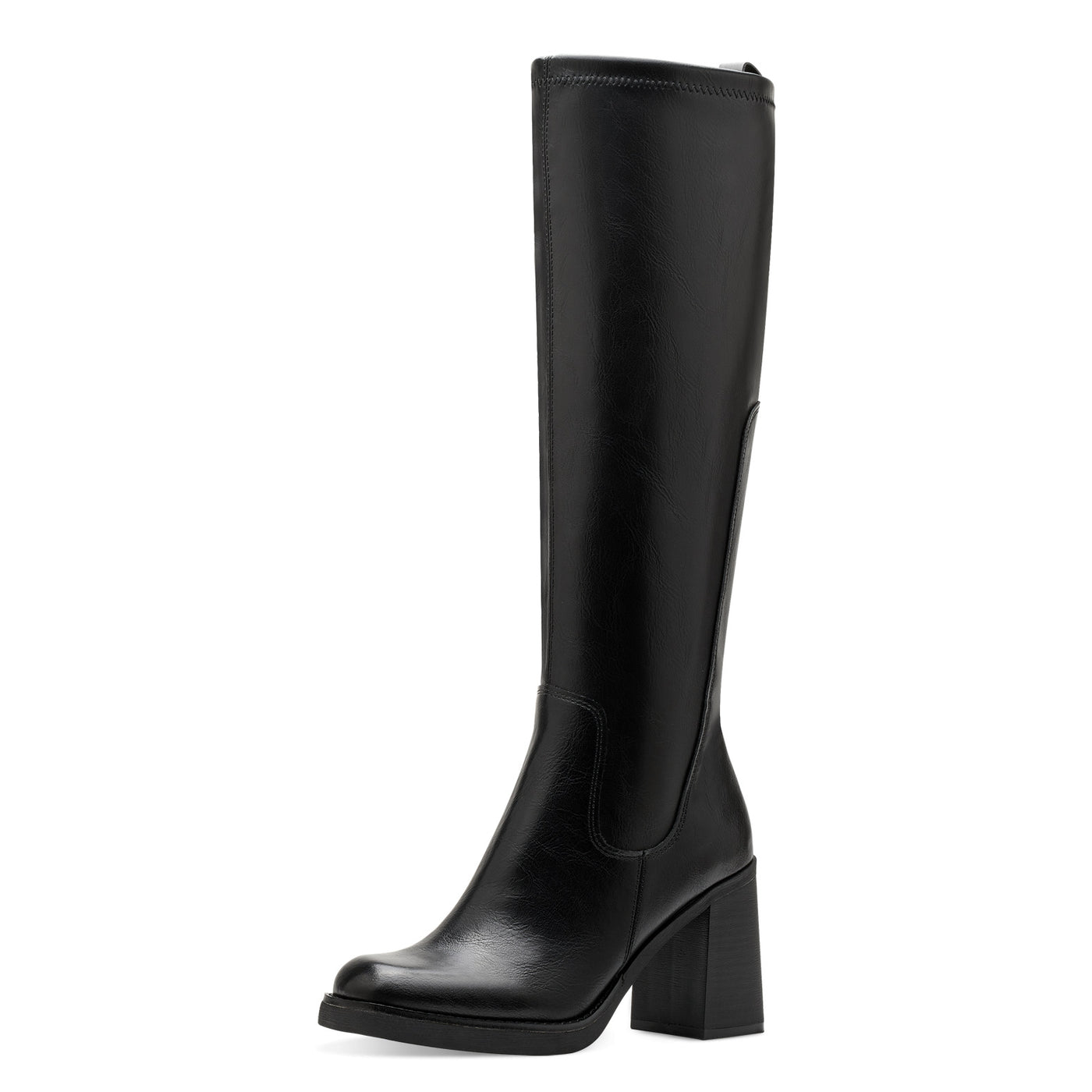 MARCO TOZZI - 25505-001 FULL LENGTH HIGH HEEL PLATFORM BOOT - BLACK