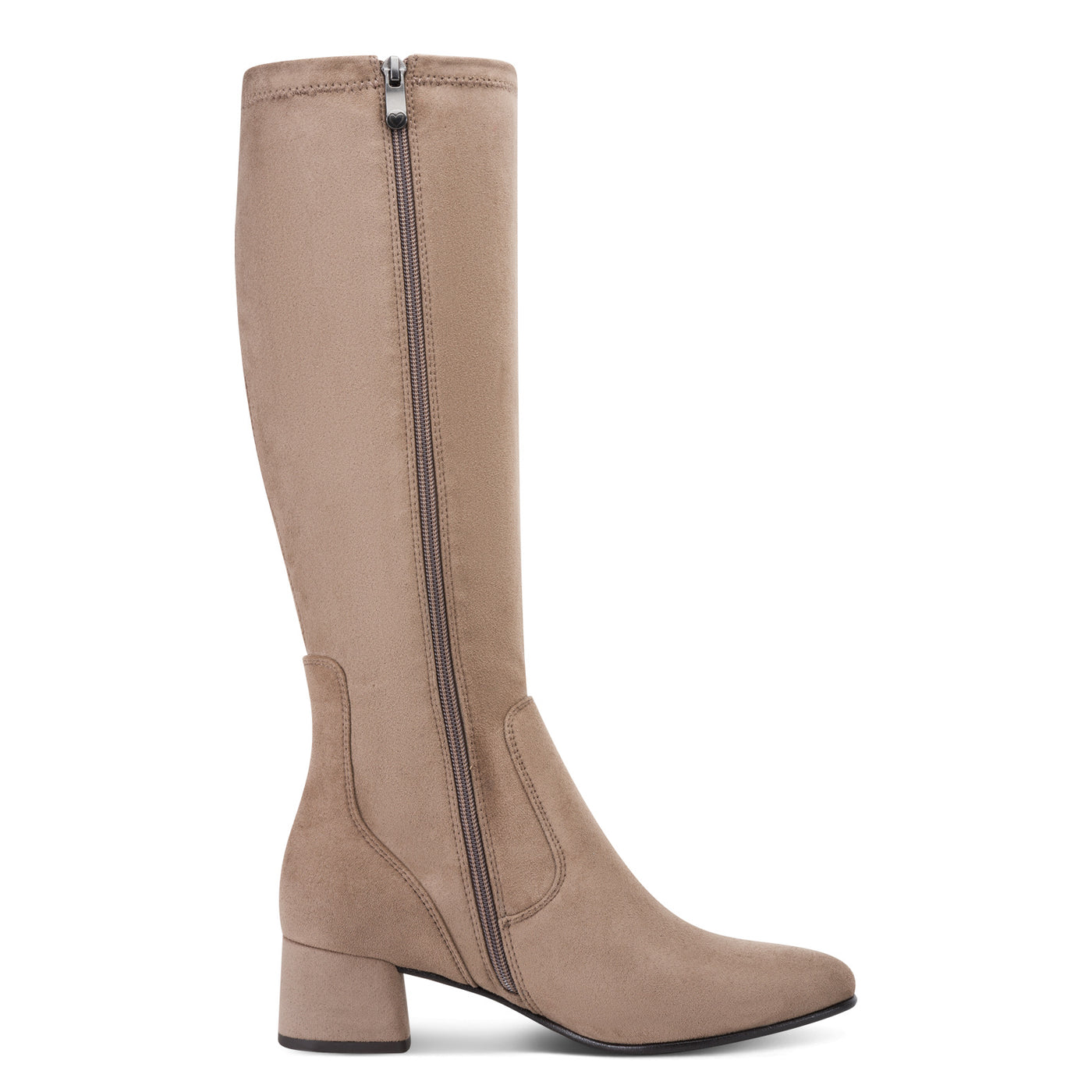 MARCO TOZZI - 25524-270 LOW BLOCK HEEL LONG BOOT - SAND