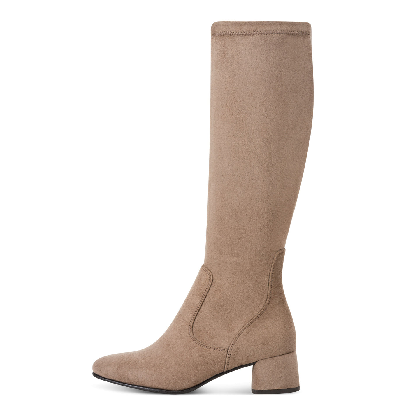 MARCO TOZZI - 25524-270 LOW BLOCK HEEL LONG BOOT - SAND