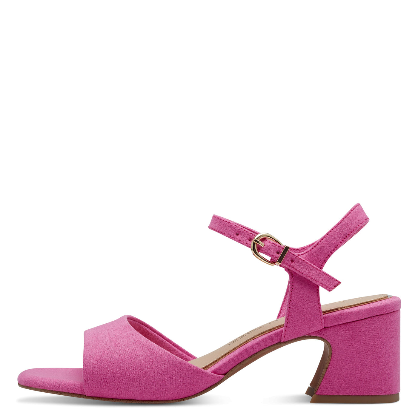 Marco Tozzi Medium Block Heel Sandal in Cerise Pink