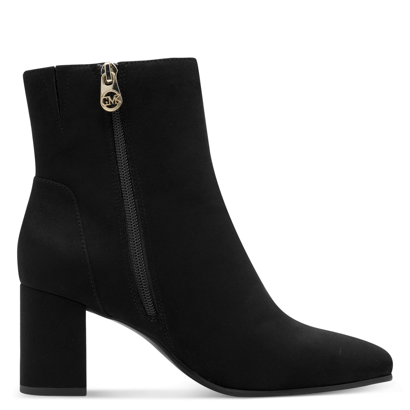 MARCO TOZZI - 85302-001 HIGH BLOCK HEEL ANKLE BOOT - BLACK SUEDE