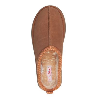 S'OLIVER - 27104-305 CHUNKY SHEEPSKIN MULE - TAN