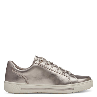 JANA SOFTLINE - 23660-954 LACED FASHION SHOE WITH ZIP - GOLD