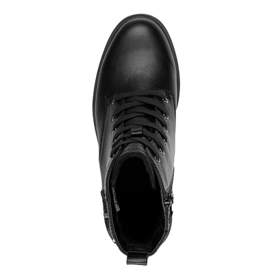 JANA SOFTLINE - 25278-001 LOW HEEL ANKLE BOOT - BLACK