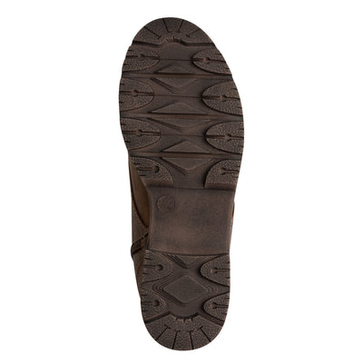 Jana Softline Ankle Boots - 26283-305 Low Heel Zip/Lace Cosy Lined - Brown