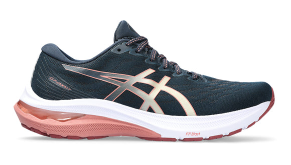 ASICS - 1012B271 404 GT2000 11- LACED TRAINER - NAVY/CORAL