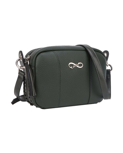 GIONNI LIBERTY - 11GL300 COVENTINA SOFT CROSSBODY SIDE FEAT BAG - GREEN