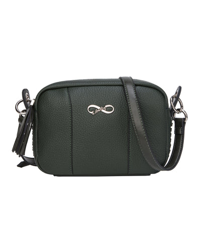 GIONNI LIBERTY - 11GL300 COVENTINA SOFT CROSSBODY SIDE FEAT BAG - GREEN