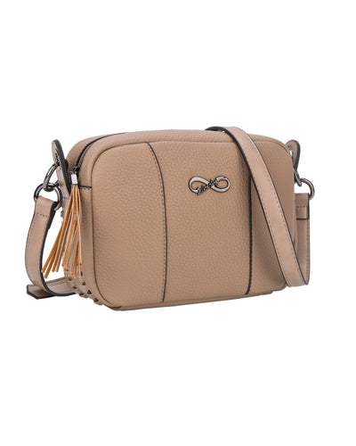 GIONNI LIBERTY - 11GL300 COVENTINA SOFT CROSSBODY SIDE FEAT BAG - MINK