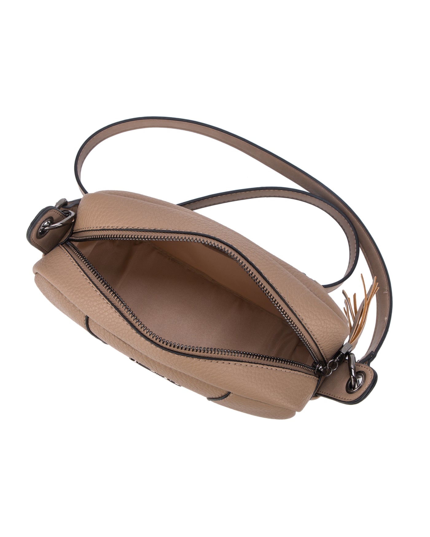 GIONNI LIBERTY - 11GL300 COVENTINA SOFT CROSSBODY SIDE FEAT BAG - MINK