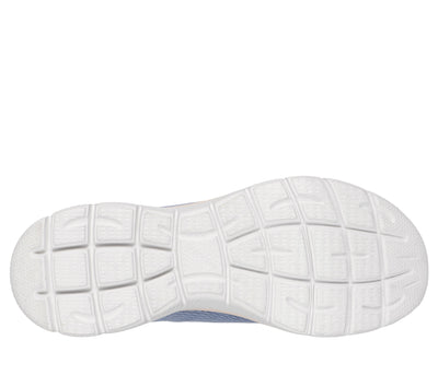 SKECHERS - 150268  SUMMITS-SUMMER BLUSH MESH BUNGEE SLIP-ON TRAINER - LIGHT BLUE