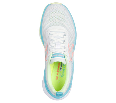 SKECHERS - 150583 A D'LUX VAPOR LACED TRAINER - WHITE MULTI