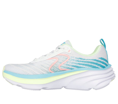 SKECHERS - 150583 A D'LUX VAPOR LACED TRAINER - WHITE MULTI