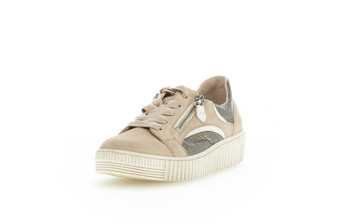 GABOR - 23.330.12 LACED/ZIP FASHION SHOE - BEIGE