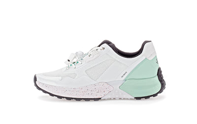 GABOR - 26.995.20 LACED WALKING SHOE - WHITE/MINT
