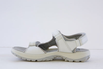 Imac Comfort Walking Sandal with Velcro Strap - White