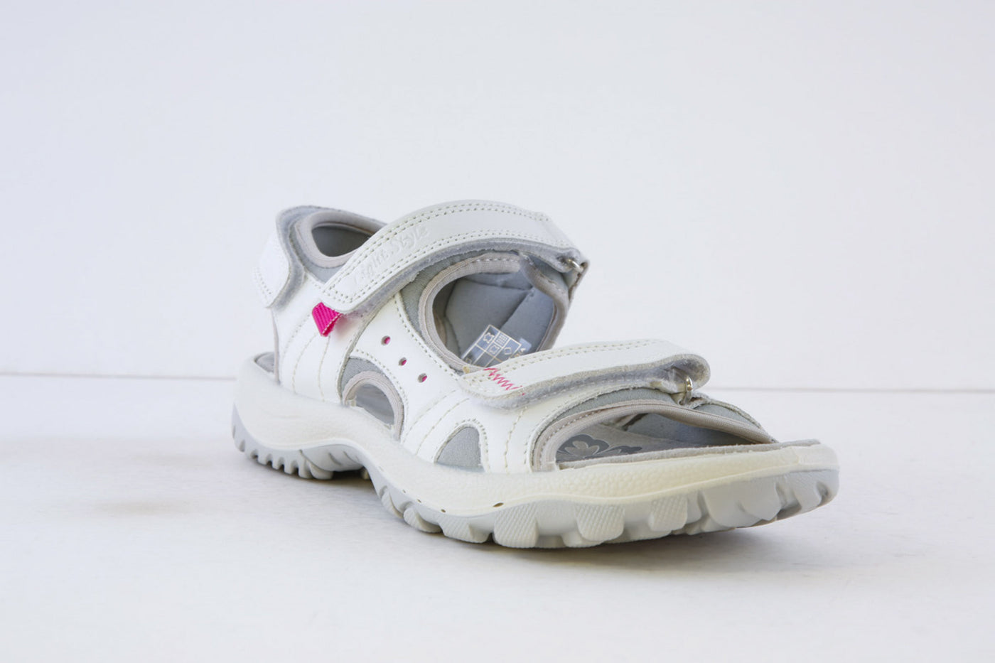 Imac Comfort Walking Sandal with Velcro Strap - White