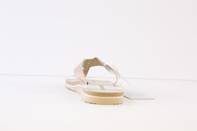 TOMMY HILFIGER - MONOGRAM ESENTIAL FLAT FLIP FLOP - TAUPE
