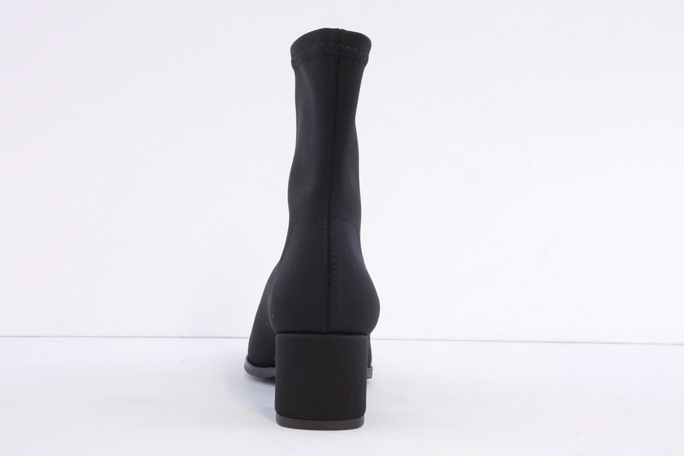 MISS ELASTIC - 78330 MEDIUM BLOCK HEEL STRETCH ANKLE BOOT - BLACK