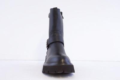 HEAVENLY FEET - TESS CHUNKY 3/4 LENGTH BUCKLE BOOT - BLACK