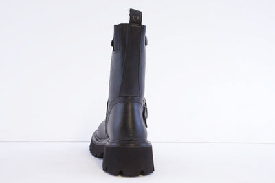 HEAVENLY FEET - TESS CHUNKY 3/4 LENGTH BUCKLE BOOT - BLACK