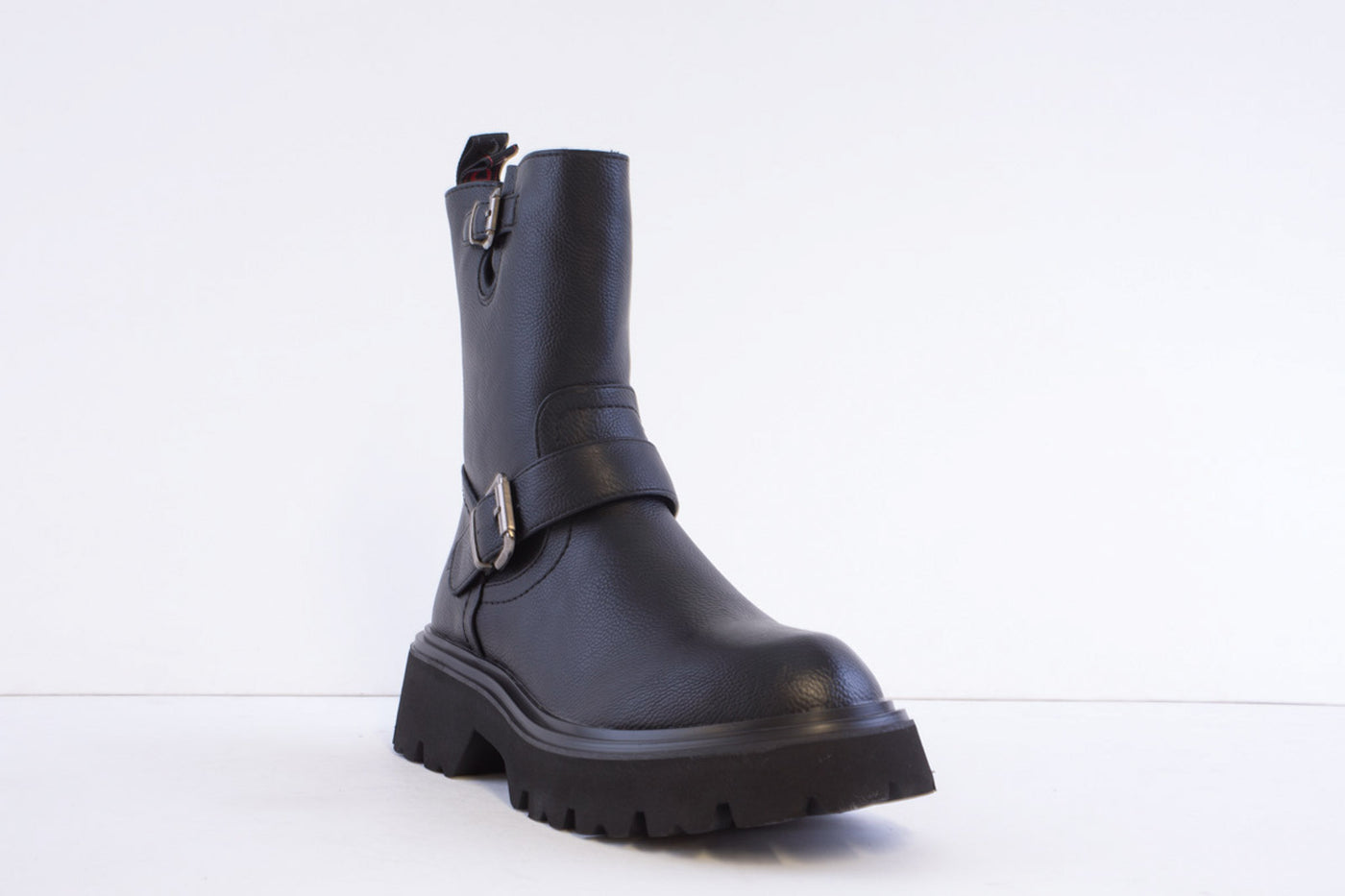 HEAVENLY FEET - TESS CHUNKY 3/4 LENGTH BUCKLE BOOT - BLACK