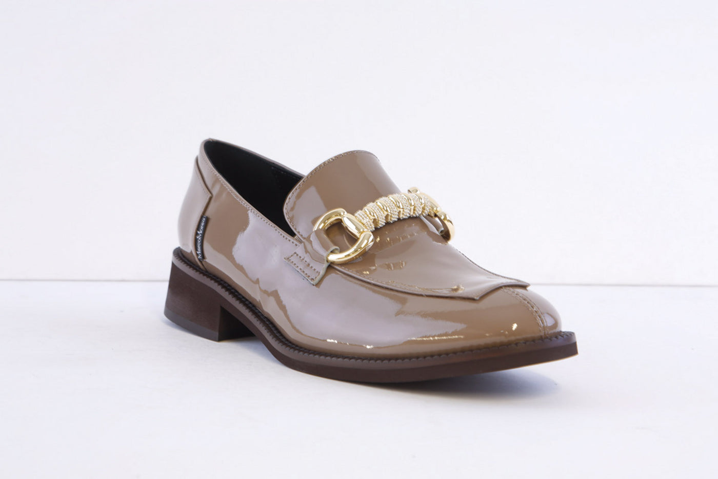 MARCO MOREO - A071 JVTA LOW HEEL LOAFER - TAUPE PATENT