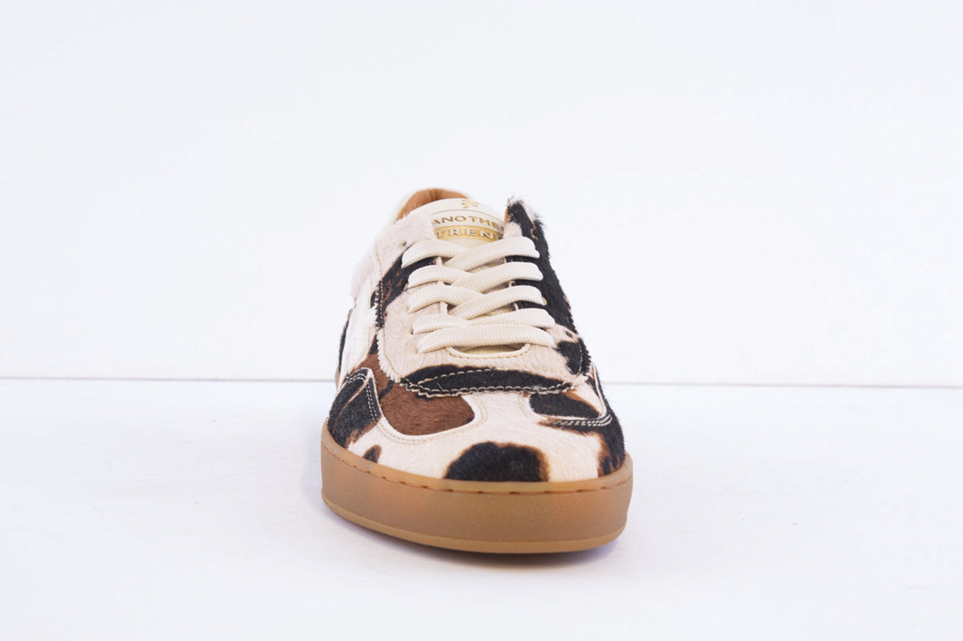 ANOTHER TREND - A032.A4.A7 LACED FASHION TRAINER - COW PRINT