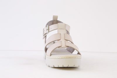 REFRESH - 171941 LOW BLOCK HEEL SANDAL - CREAM