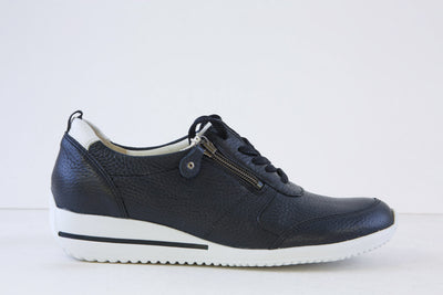 WALDLAUFER - 980007 299 HIMONA-COMFORT WALKING SHOE (H FIT) - NAVY/WHITE