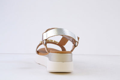 OH MY SANDALS - 5420 LOW WEDGE SANDAL - GOLD MULTI