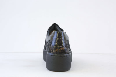 WALDLAUFER - 733001 211 H FIT-NICKY LACED/ZIP SHOE - BLACK MULTI