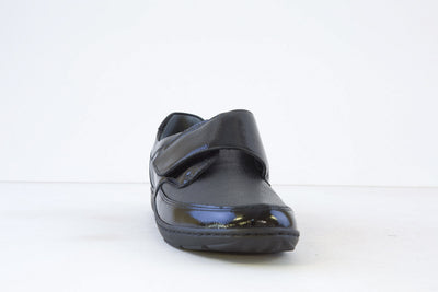 WALDLAUFER - 496H31 328 HENNI-VELCRO SHOE H WIDTH - BLACK PATENT