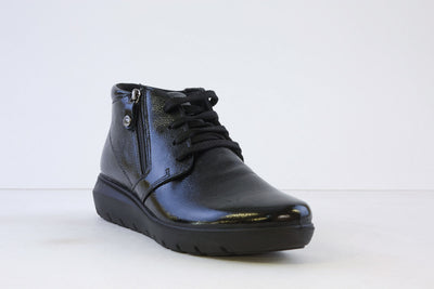 IMAC - 656010 LACED (ZIP) BOOT - BLACK PATENT