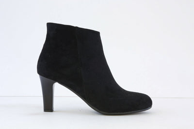 SUSST - FRIDA24 MEDIUM HEEL ZIP ANKLE BOOT - BLACK