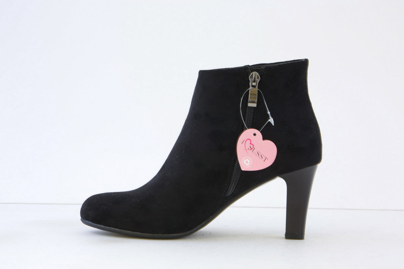 SUSST - FRIDA24 MEDIUM HEEL ZIP ANKLE BOOT - BLACK
