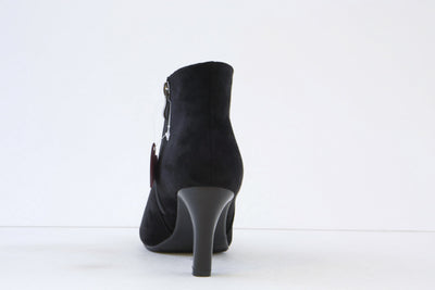 SUSST - FRIDA24 MEDIUM HEEL ZIP ANKLE BOOT - BLACK