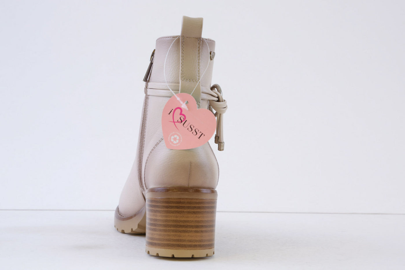 SUSST - GEORGIA24 STRAP & RING TRIM ANKLE BOOT - BEIGE