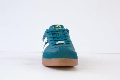 XTI - 143485 FLAT LACED FASHION TRAINER - GREEN